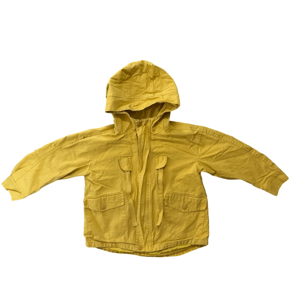 Yellow Hooded Jacket - size 5